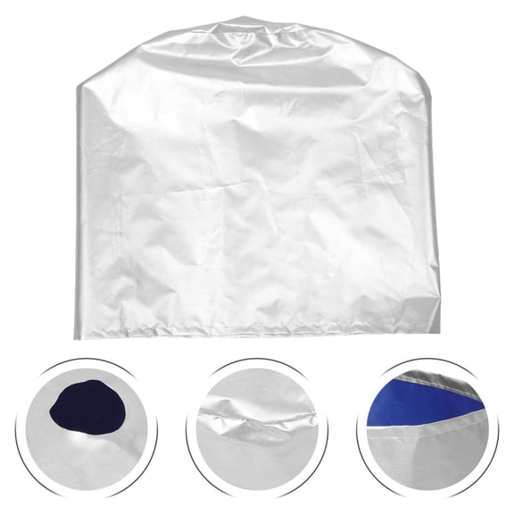 REOFLYUP Silver Water Barrel Cover with Sunlight Protection and Easy Installation for 5 Gallon Jugs