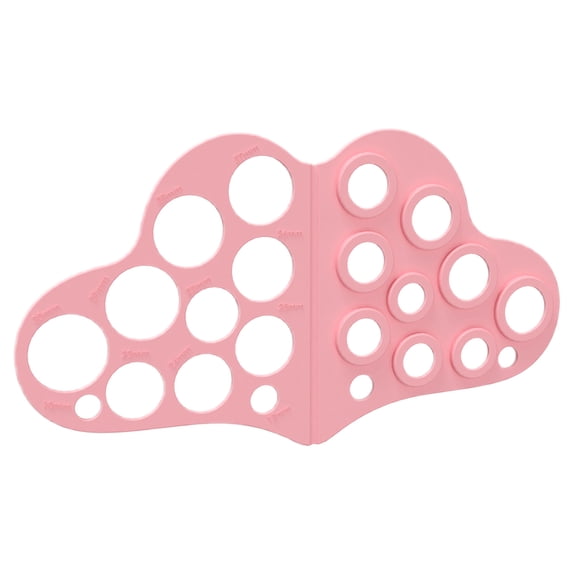 REOFLYUP Silicone Flange Sizing Tool for Moms with Soft Pink Material and Easy Measurement