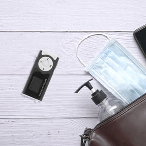 REOFLYUP Portable Black Clip MP3 Player, Stylish Music Player Compatible with Windows, Supports Multiple Audio Formats