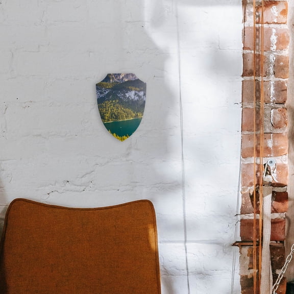 REOFLYUP Sublimation Accessories Wall Art Decor Shield Shape White 1Pack