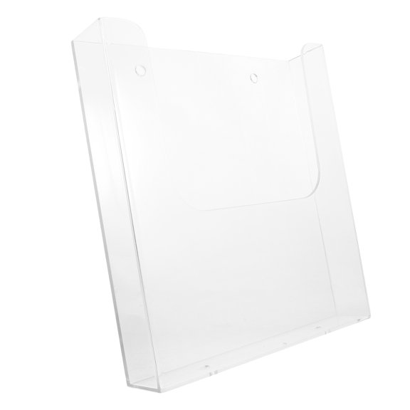 REOFLYUP Transparent Acrylic Wall Organizer Box for Posters Flyers and Documents in Office Space