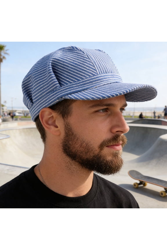 Unisex Captain Hat for Adults Adjustable Lightweight Breathable Conductor Hat