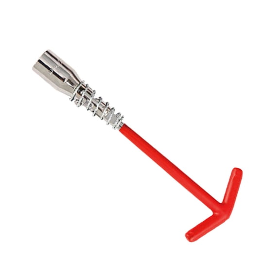 REOFLYUP Universal 16Mm Red Spanner Tool with Rubber Insert for Spark Plug Removal and Repair