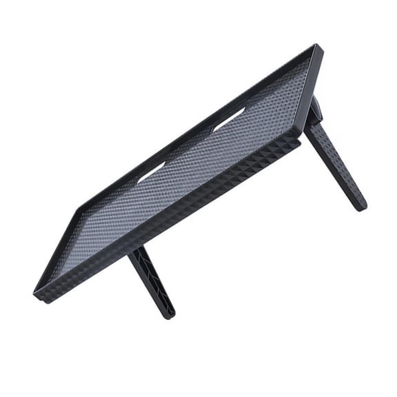 REOFLYUP Wall Mount Shelf Computer Screen Shelf Black ABS Stable Load-bearing for Desk Organizer 1Pcs