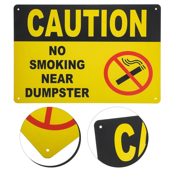 REOFLYUP Yellow Iron Warning Sign Set for Workplace Safety and Construction Zones, Designated Area