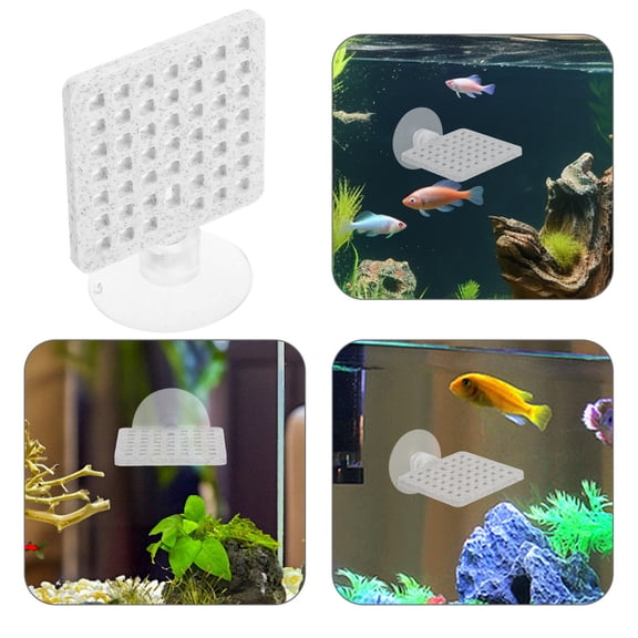 REOFLYUP White Betta Fish Resting Pad 3D Printed Aquarium Leaf Hammock Fish Tank Accessory