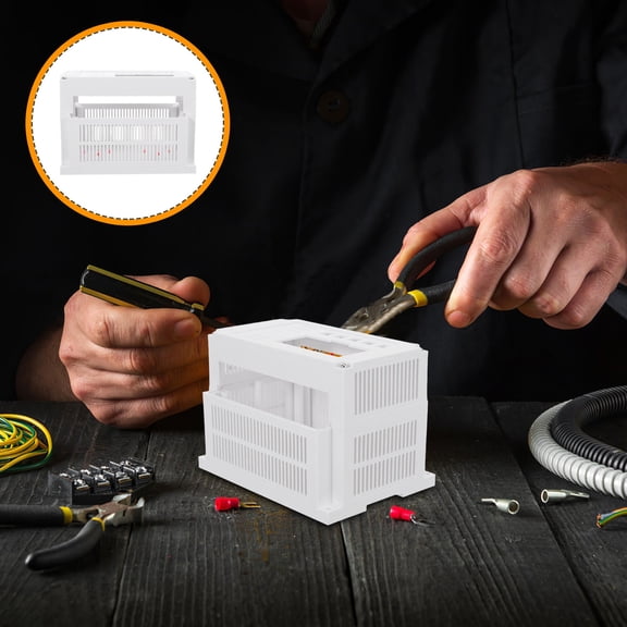 REOFLYUP White Durable Plastic Project Box for Industrial Electronics and Power Control Panels
