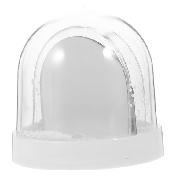 REOFLYUP Photo Display Snow Globe White Plastic for DIY Sublimation and Picture Insert