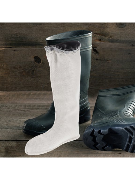 Boot Insert with Thick Plush Fleece Lining White Waterproof Boot Liner for Winter Activities