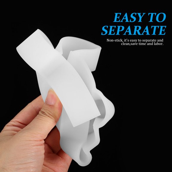 REOFLYUP Handmade Epoxy Resin Mold Turtle Shape White 1 Piece for Craft Making and Art Projects