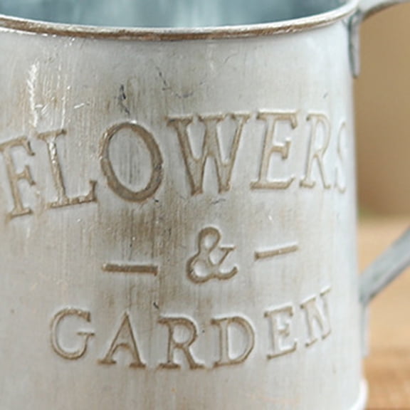 REOFLYUP Decorative Plated Silver Metal Jug Rustic Style Flower Vase for Home Or Office