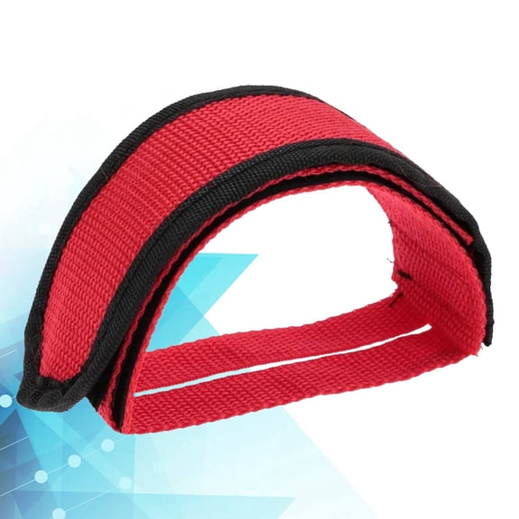 REOFLYUP Red Bike Pedal Straps with Double Adhesive Tape for Fixed Gear Bikes