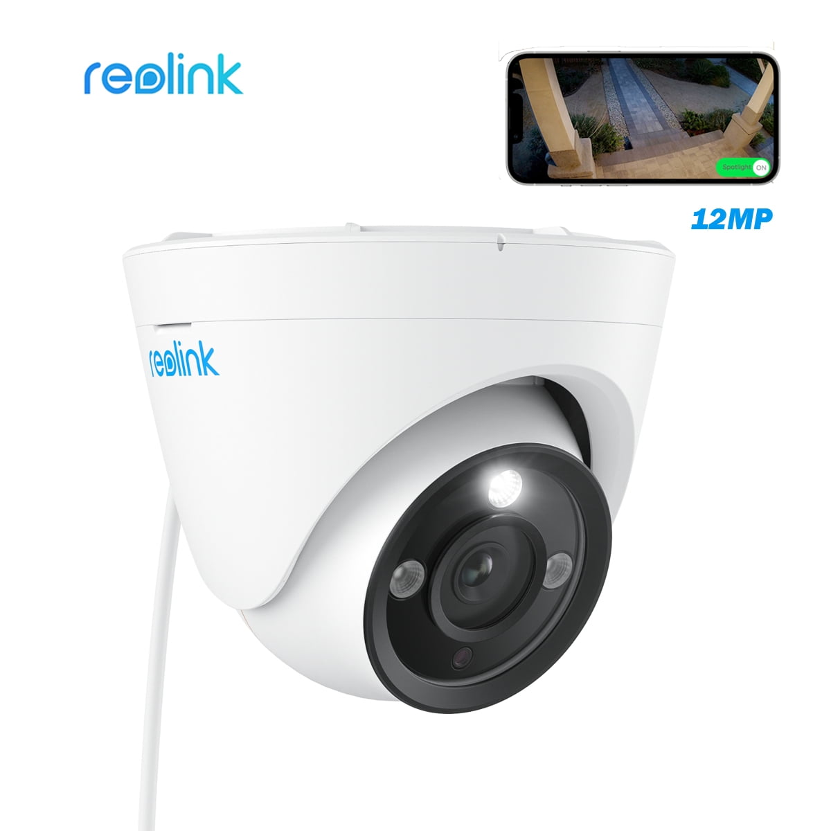 ONWOTE 4K 8MP PoE IP Camera With AI Detection - 128° View, Color Night Vision, Indoor/Outdoor Security Camera - View #5