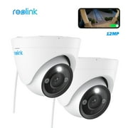 Reolink 2pcs 12MP PoE IP Camera Outdoor Dome Surveillance Cameras Pet Detect Color Night 2-Way Talk