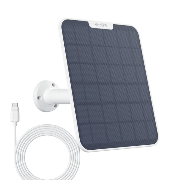 Reolink 6W Solar Panel Compatible with Battery-Powered Security IP Cameras, Includes 4m Cable to Get Uninterrupted Power Supply