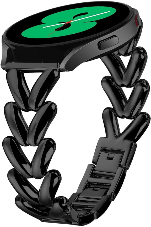 REOQ Fit for Garmin Forerunner 168 Watch Bands, Venu SQ Jewelry Band Metal Stainless Steel Straps Replacement Bands Wristbands for Garmin Forerunner 55/Forerunner 158/Forerunner 245