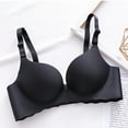 thumbnail image 1 of REORIAFEE Back Smoothing Bras for Women Gathered Daily Bra Wireless Bras V Neck Comfy Corset Bra Adjustable Straps Comfortable Breathable Brassiere Anti-Sagging Bra, 1 of 3
