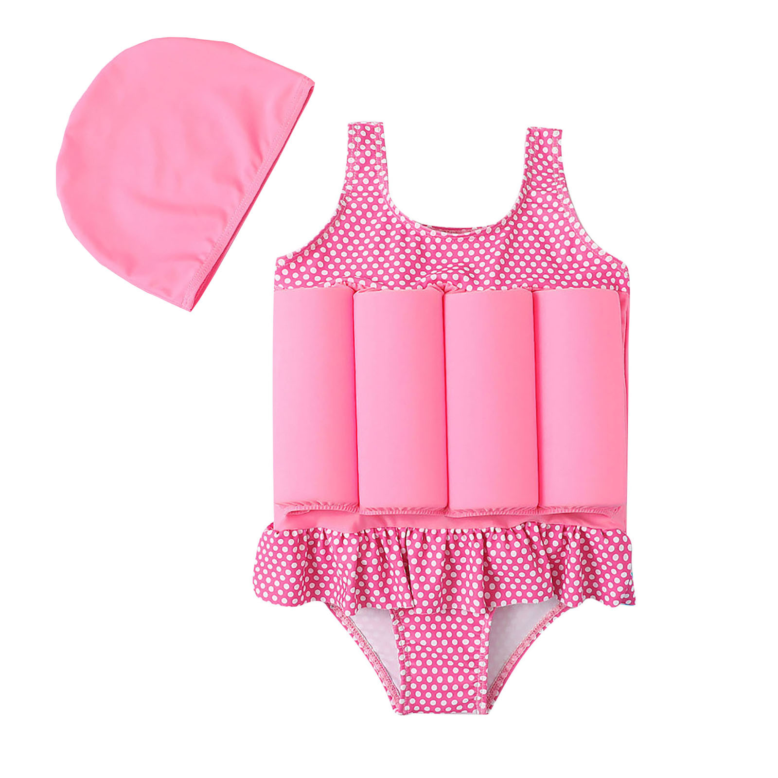 REORIAFEE Bathing Suit for Girls High Waisted Bikini Floatation