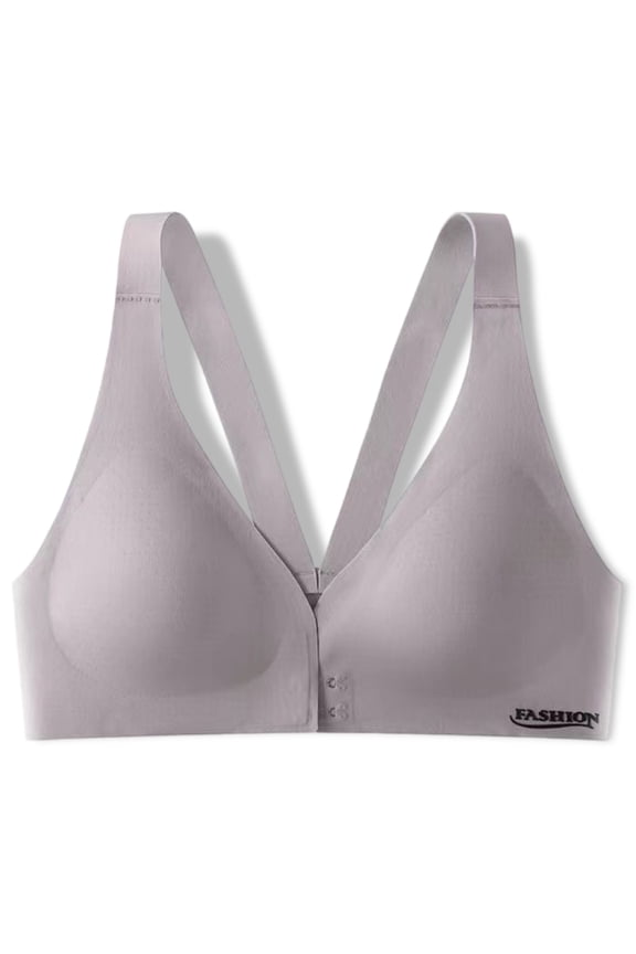 Bras for Women Plus Size No Wires Padded Gathered Daily Bra Wireless Bras Deep V Neck Comfy Corset Bra Wide Strap Bra Lightly Lined Classic Seamless Brassiere Anti-Sagging Bra