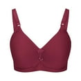 thumbnail image 1 of REORIAFEE Bras for Women No Underwire Tee Shirt Padded Gathered Daily Bra for Older People Bras V Neck Comfy Corset Bra Adjustable Straps Lightly Lined Classic Seamless Brassiere Anti-Sagging Bra, 1 of 4