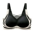 thumbnail image 1 of REORIAFEE Bras for Women No Underwire Plus Size Adjustable Straps Push up Bralette Comfortable Lace Padded Bras M-3XL, 1 of 2