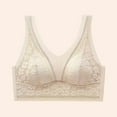 thumbnail image 1 of REORIAFEE Bras for Women No Underwire Push up Pull on Wide Strap Bralette Comfortable Lace Padded Bras with Full Back M-XL, 1 of 3