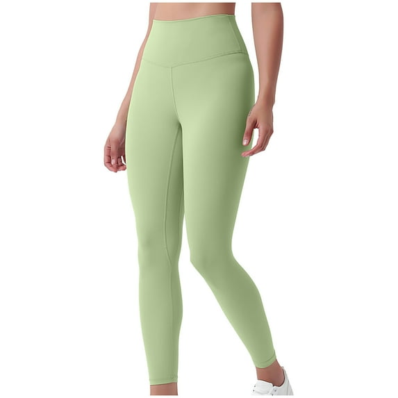 REORIAFEE Butt Scrunch Leggings for Women High Waisted Athletic Leggings Solid Print Yoga Pants Buttery Soft Exercise Pants for Running Workout Elastic Tights Mint Green XL