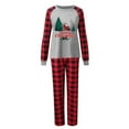 thumbnail image 1 of REORIAFEE Christmas Pajama Sets 2 Piece Loungewear Long Sleeve Top and Pant Plaid Soft Lightweight Sleepwear Gray S-2XL, 1 of 5