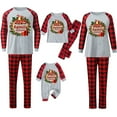 thumbnail image 1 of REORIAFEE Christmas Pjs for Family 2 Piece Big and Tall Loungewear Long Sleeve Top Pant Plaid Soft Pajama Sleepwear Multicolor S-3XL, 1 of 3