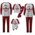 thumbnail image 1 of REORIAFEE Family Christmas Pajama Sets 1 Piece Baby Loungewear Long Sleeve Jumpsuit Plaid Soft Lightweight Sleepwear Multicolor 6-24 Months, 1 of 3