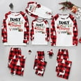 thumbnail image 1 of REORIAFEE Family Christmas Pajamas Matching Sets 2 Piece Kids Boys Girls Loungewear Long Sleeve Top and Pant Plaid Soft Lightweight Sleepwear Red 2-10T, 1 of 6