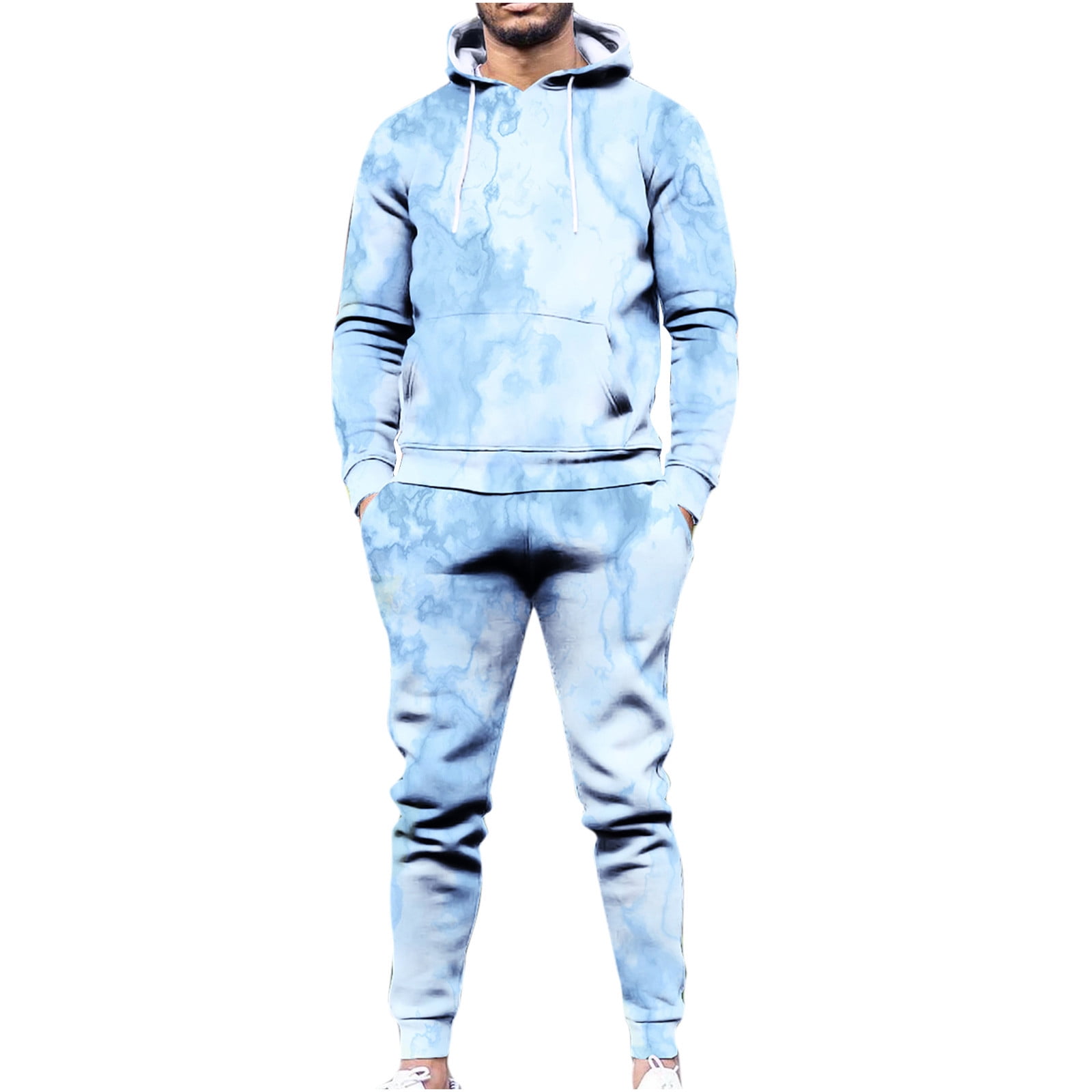 Blue tie dye discount sweatshirt and sweatpants