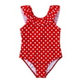 thumbnail image 1 of REORIAFEE Girls Two Piece Swimsuits with Cover up Age 8-14 Years Polka Print Beachwear Swimwear Wide Strap Bathing Suits High Waist Quick Dry 2024 Fashion Clothing, 1 of 9