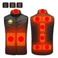 thumbnail image 1 of REORIAFEE Heating Vest Electric Heated Warm Unisex with 9 Heating Zones Heated Coat without Power Bank USB Rechargeable Washable Heated Jacket Activity Waistcoat Black S, 1 of 1