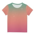 thumbnail image 1 of REORIAFEE Kids Boys Girls Funny Tshirts Shirts Tee Shirts Gradient Tie-Dye Print Blouse Crewneck Tops Short Sleeve Pullover Summer Fashion Clothing 2024 Multicolor, 1 of 3