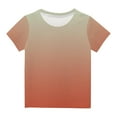 thumbnail image 1 of REORIAFEE Kids Boys Girls Funny Tshirts Vacation Tee Shirts Gradient Tie-Dye Print Blouse Round Neck Tops Short Sleeve Pullover Summer Fashion Clothing 2024 Multicolor, 1 of 3