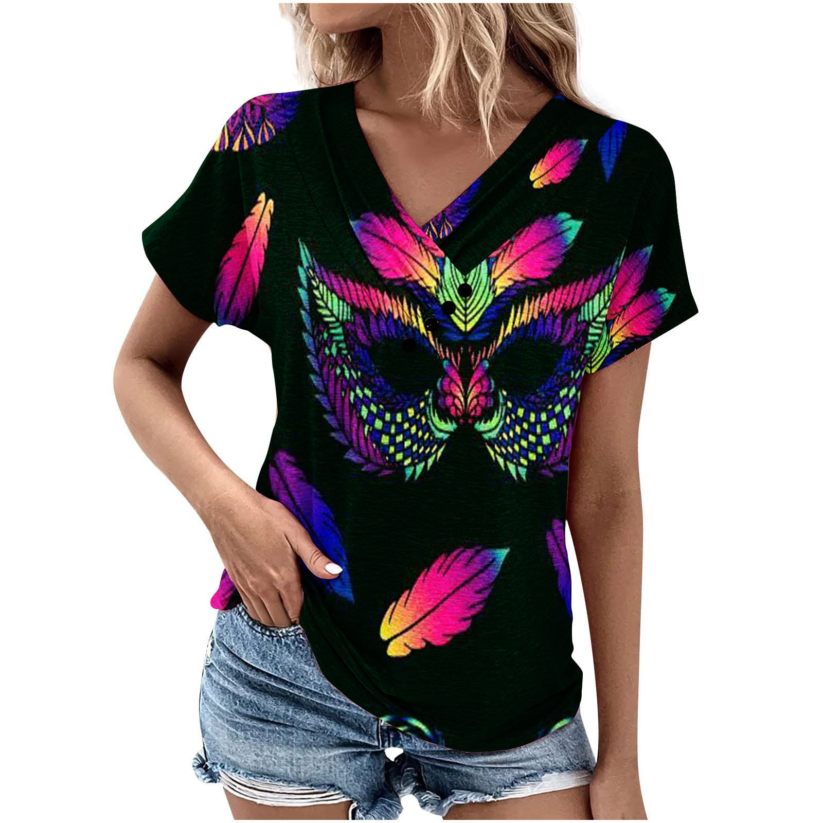 v neck mardi gras shirt