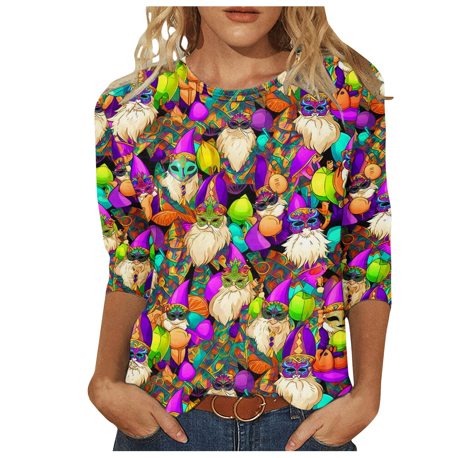 mardi gras plus size jacket