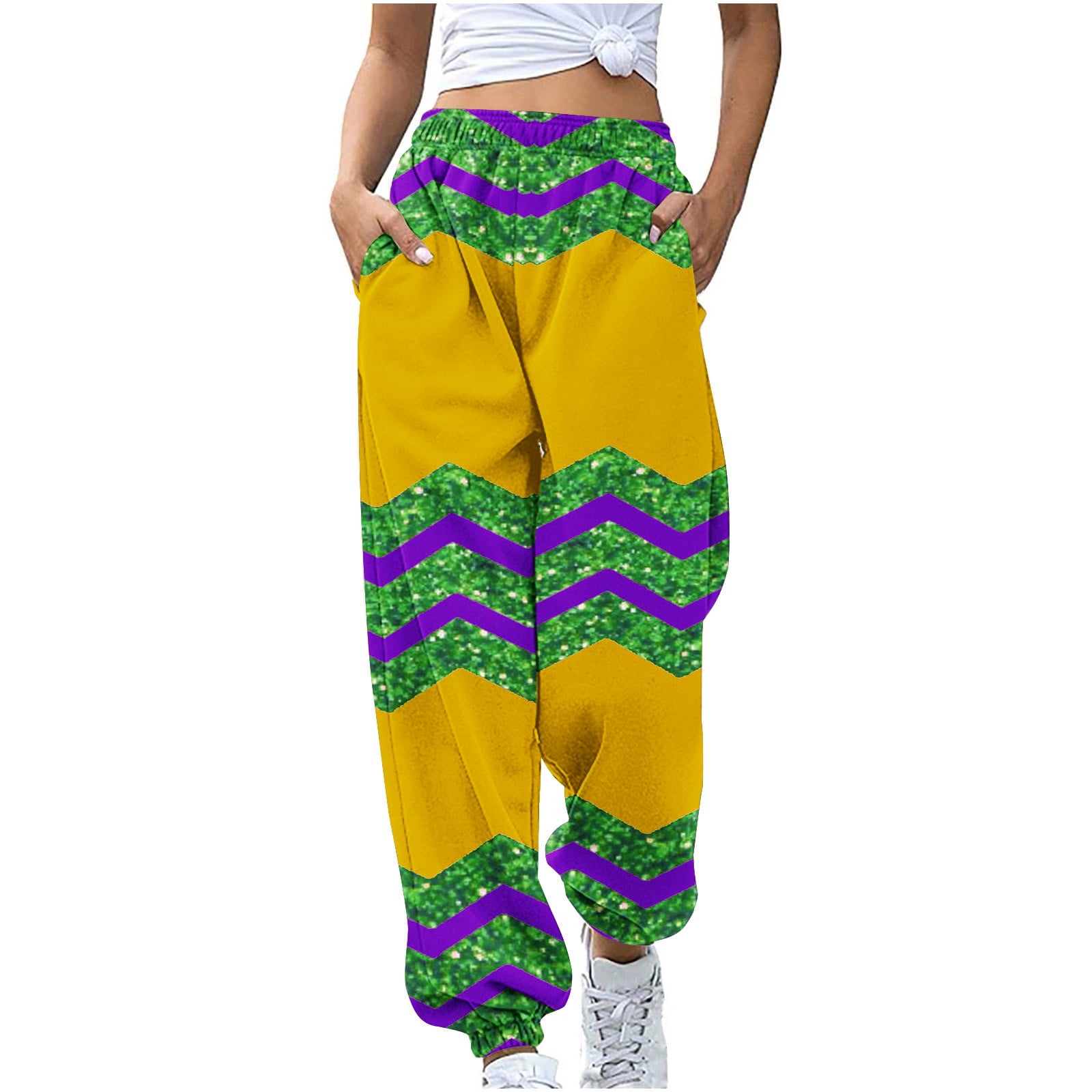 mardi gras plus size pants