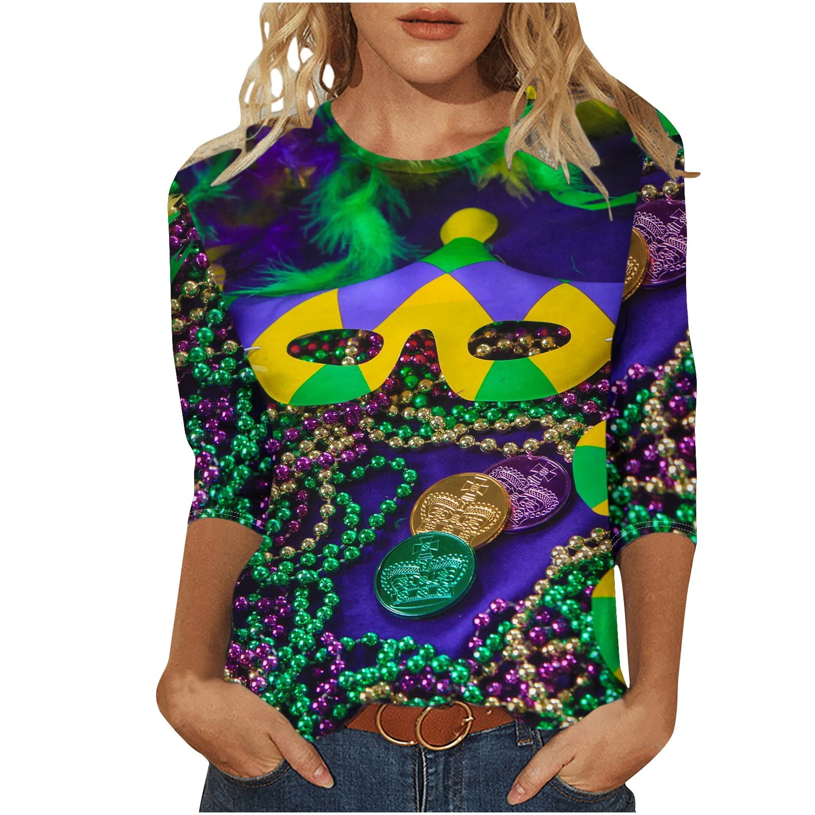 mardi gras t shirts for women