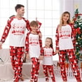 thumbnail image 1 of REORIAFEE Matching Pajamas for Family Christmas 2 Piece Big and Tall Loungewear Long Sleeve Top Pant Plaid Soft Sleepwear Red M-3XL, 1 of 7