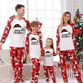 thumbnail image 1 of REORIAFEE Matching Pajamas for Family Christmas 2 Piece Loungewear Long Sleeve Top and Pant Plaid Soft Lightweight Sleepwear Red S-2XL, 1 of 7