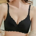 thumbnail image 1 of REORIAFEE Minimizer Bras for Women Full Coverage Padded Wavy Wireless Everyday Bras No Wire Bras V Neck Comfy Corset Bra Adjustable Straps Lightly Lined Classic Seamless Brassiere Anti-Sagging Bra, 1 of 3