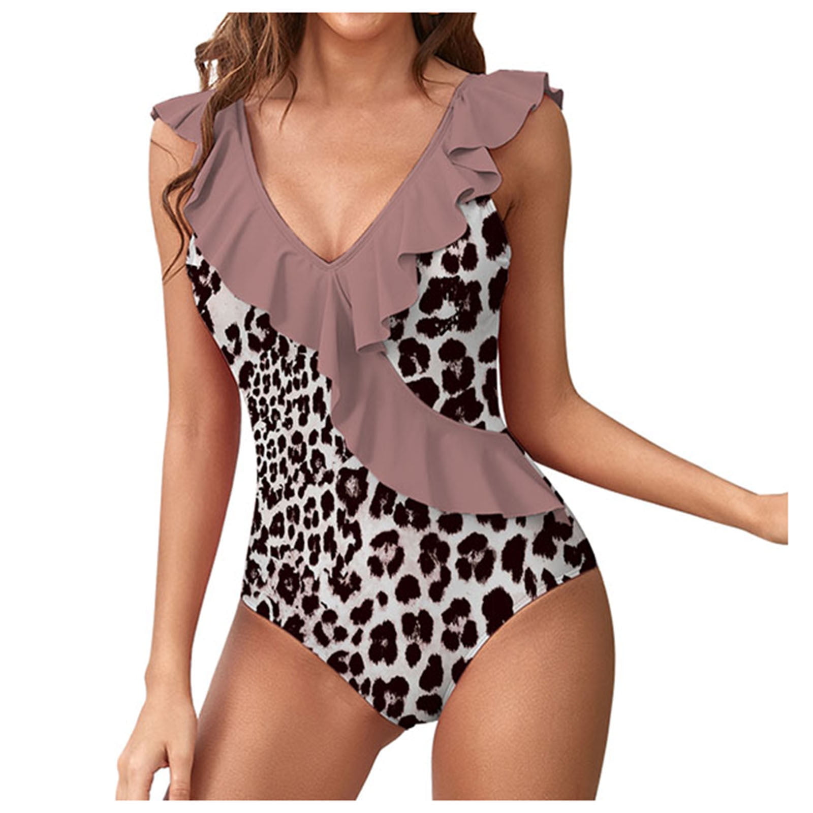 REORIAFEE One Piece Bathing Suit for Women Plus Size Fashionable Bikini