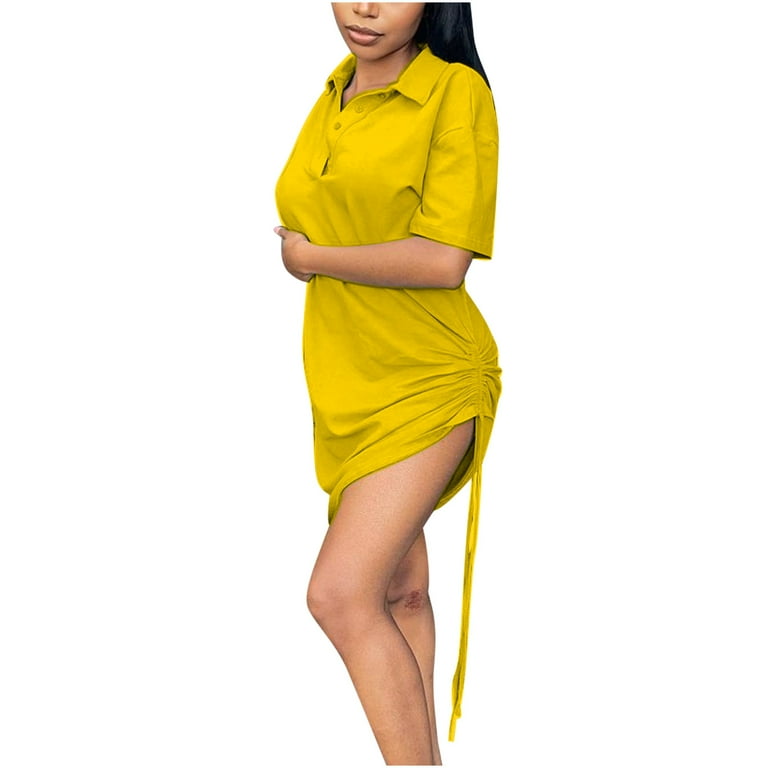 Plus size store yellow sun dress