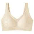 thumbnail image 1 of REORIAFEE Push up Bras for Women Wireless Plus Size Adjustable Straps No Underwire Bralette Comfortable Padded Bras M-3XL, 1 of 2