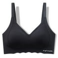 thumbnail image 1 of REORIAFEE Seamless Bralette with Removable Pads Wavy Wireless Everyday Bras Wirefree Bras V Neck Comfy Corset Bra Adjustable Straps Comfortable Breathable Brassiere Anti-Sagging Bra, 1 of 7