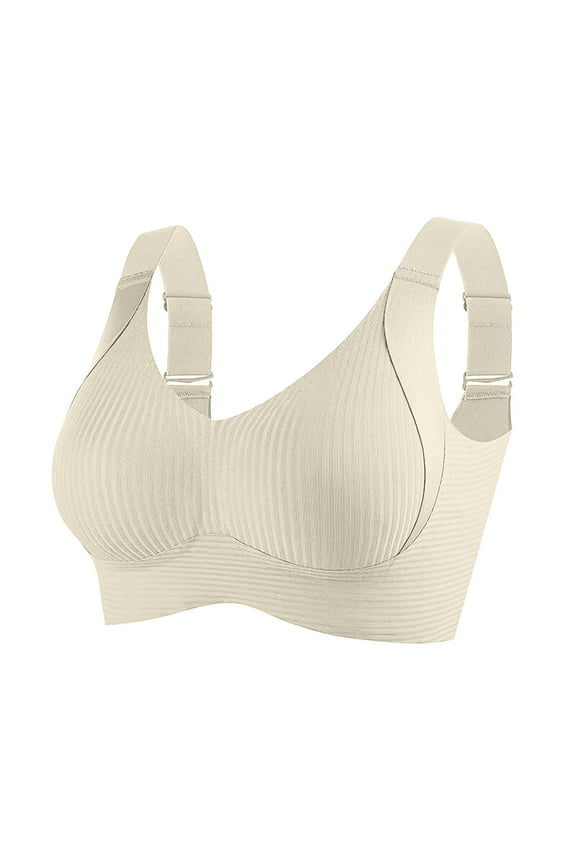 Sports Bras for Women Pull on Plus Size No Underwire Push up Bralette Full Coverage Comfortable Low Impact Bras 4XL