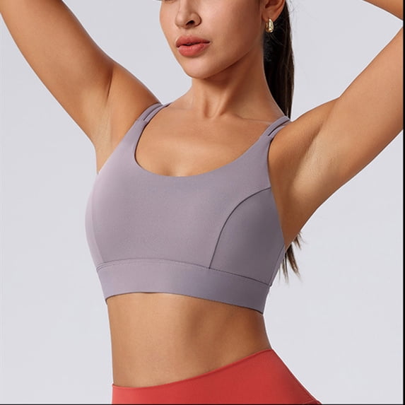REORIAFEE Sports Bras for Women Push up Bra Racerback Full Coverage Comfortable Low Impact Bras S-2XL