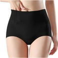thumbnail image 1 of REORIAFEE Underwear for Women Briefs High Rise Cotton Full Coverage Briefs Strechy Breathable Panties Soft Comfortable Underwear Lingerie Black L, 1 of 6